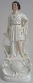 Staffordshire 
faience figure, 
England, 19th 
century. 
"Hope". H.: 33 
cm. With 
gildings and 
brown ...