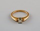 Swedish 
jeweler. 
Vintage ring in 
18 carat gold 
adorned with 
0.14 carat 
brilliant. ...