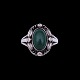 Georg Jensen. 
Sterling Silver 
Ring #1 with 
Green Agate.
Designed by 
Georg Jensen 
...