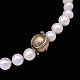 Ole Lynggaard. 
Pearl Necklace 
with 14k Gold 
Diamond Clasp.
Freshwater 
Cultured Pearl 
...