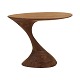 Oval walnut 
lamp table by 
Morten Stenbæk, 
Denmark
Signed Morten 
Stenbæk
H: 48cm. Top: 
64x41cm