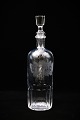 Fine, old 
"Cognac" glass 
decanter with 
glass stopper. 
Height: 
31.5cm. Dia.: 
8.5cm.
