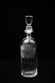 Fine, old 
"Whiskey" glass 
decanter with 
glass stopper. 
Height: 25.5 
cm. Dia.: 7cm.