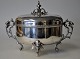 Silver-plated 
sugar box, 
19/20. century 
Sweden. With 
two handles and 
four feet, two 
of which are 
...