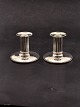 A pair of 
silver-plated 
candlesticks H. 
9.5 cm. subject 
no. 570510