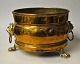 Antique brass 
flower pot 
hider, 19th 
century 
Denmark. With 
two handles in 
the form of 
lions with ...