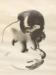 Aage Sikker 
Hansen 
(1897-1955), 
Lithographic 
print, Mother 
breastfeeding 
baby 1937, 
Mounted in ...