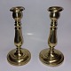 Pair of 
baluster-shaped 
candlesticks in 
brass from c. 
1820-1840. 
Appears in good 
condition with 
...