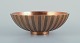 Dansk design. 
Stor "Tinos" 
skål i massiv 
bronze.
Art Deco. 
Rillet design.
1940´erne. 
I ...