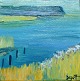 Degett, Karen 
(1954 - 2011) 
Denmark: A Lake 
Shore. Acrylic 
on canvas. 
Signed: Degett 
on the ...