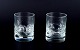 Holmegaard, two 
whiskey glasses 
in clear art 
glass.
Heavy glass of 
high quality.
From the ...