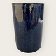 Bornholm 
ceramics, 
Hjorth 
ceramics, 
Cylindrical 
vase, Blue 
glaze, 12cm 
high, 7.5cm in 
diameter, ...