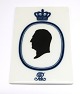 Royal 
Copenhagen. 
Plaque with 
King Frederik 
IX. Measures 
...