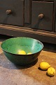 Svend 
Hammershoj 
glazed ceramic 
bowl from 
Kæhler in 
turquoise 
and black 
glaze. H: 13cm. 
Dia.: ...