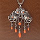 Evald Nielsen 
silver 
jewellery.
Evald Nielsen; 
A jugend 
necklace made 
of silver set 
with ...