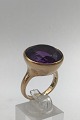 Bent Gabrielsen 
14 ct Gold Ring 
(Amethyst) 
Measures Ring 
Size 59 (US 8 
3/4) Weight 
14.5 gr (0.51 
oz)