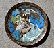 Japanese 
cloisonne dish, 
19th century 
Edo. Richly 
decorated in 
colors with 
warriors 
fighting a ...