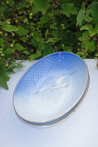 Bing & Gröndahl Seagull with gold Serving Dish