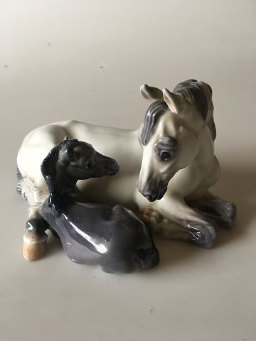 Royal Copenhagen Figurine Mare with foal No 4698