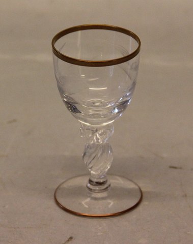 Seagull  Lyngby Glass - stemware with gold and gulls