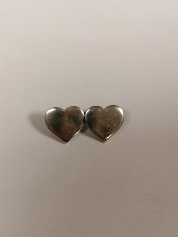 Hans Hansen. Heart brooch of sterling silver 925s