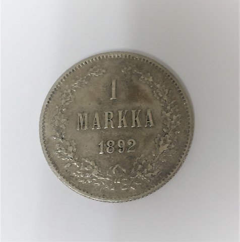 Finland. 1 Markka 1892. Silver