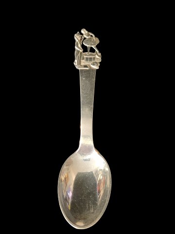 Babtism gift: H.C.Andersen Fairy tale childrens spoon in silver