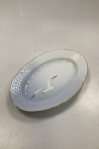 Bing and Grondahl Seagull with Gold Oval Tray No 17