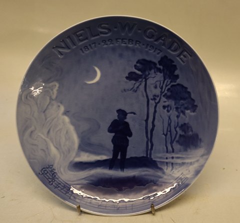 B&G Porcelain Plate  The Composer Niels W. Gade 1817 - 22 FEVR 1917
