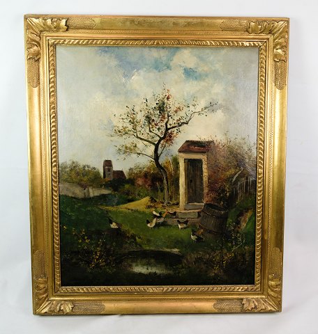 Oil painting, landscape painting, 1881
Great condition
