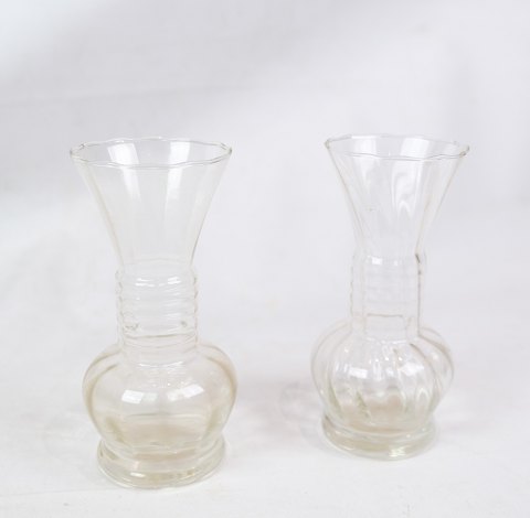 A pair of glass vases, Holmegaard, 1890s
Great condition
