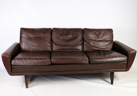 Brown leather sofa, model 64, Georg Thams, Polstermøbelfabrik, 1960
Great condition
