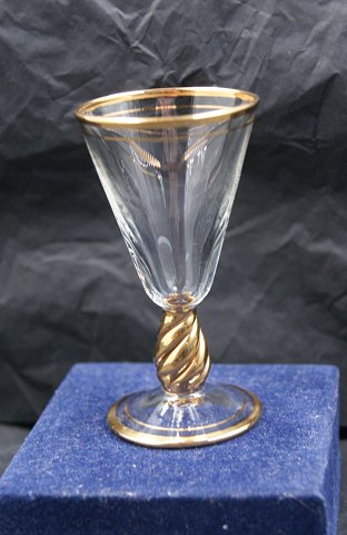 item no: g-Ida glas med guld snaps - 2