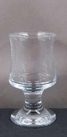 Ship's glassware by Danish Holmegaard, white wine glasses 12cm.