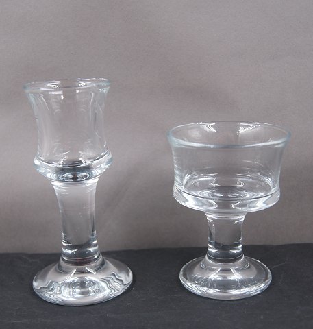 Ship's glassware by Danish Holmegaard. ONLY Tall shot glasses