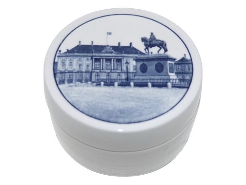 Royal Copenhagen 
Small lidded bowl with Amalienborg Castle