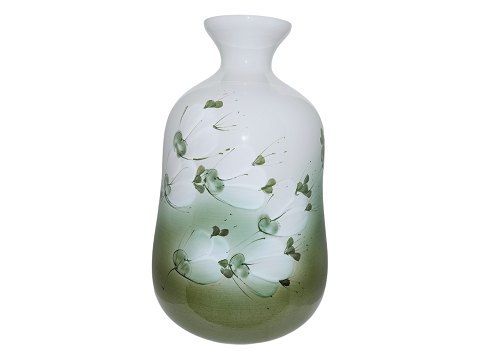 Royal Copenhagen 
Large unique, green Tenera floor vase