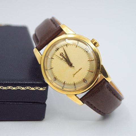 Omega; Seamaster wristwatch in steel with gold, 1958