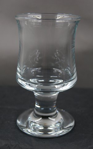 Ship's glassware by Danish Holmegaard, white wine glasses 12cm.