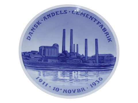 Royal Copenhagen Mindeplatte fra 1936
Dansk Andels Cementfabrik