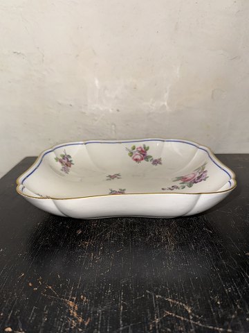 Floral-painted porcelain dish from Sèvres