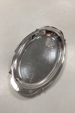 Oval Tray in Silver Plate by Christian Michelsen