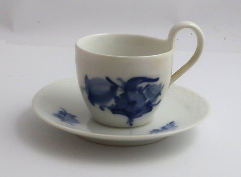 Royal Copenhagen. Blue flower. Espresso / mocha cup with high handle. Model 
8192. (1 quality)