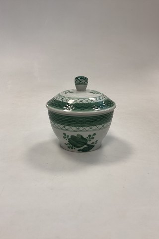 Royal Copenhagen Green Tranquebar Sugar Bowl No. 953