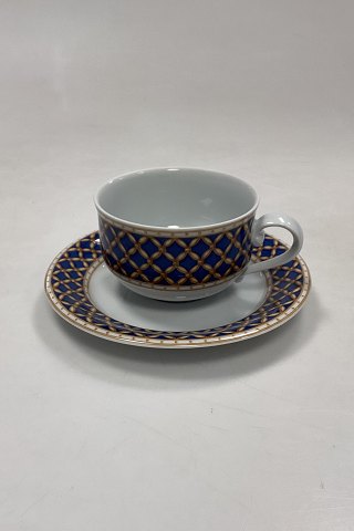 Royal Copenhagen Liselund Dark Blue Coffee Cup and saucer No. 84/85