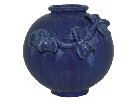 Arne Bang art potteryVase with dark blue glaze