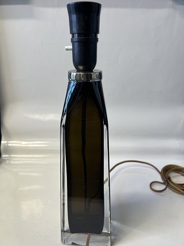 Stor bordlampe fra svenske Orrefors, designet af Carl Fagerlund i 1960