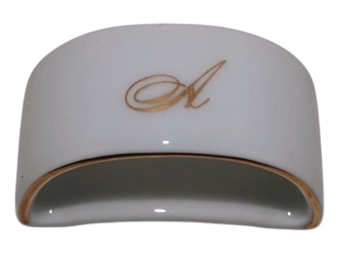 Offenbach and HartmannNapkin ring with monogram A
