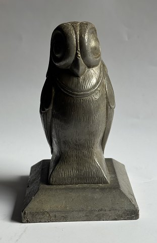 MOGENS BALLIN: Figure of owl in pewter