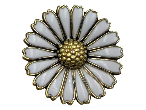 Small Danish Silver Daisy Brooch from 1968-1975